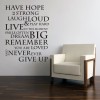 HAVE HOPE INSPIRATIONAL WALL QUOTE Saying